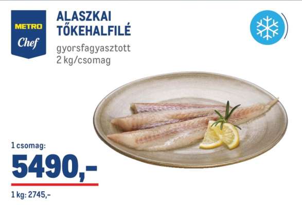 METRO Chef ALASZKAI TŐKEHALFILÉ