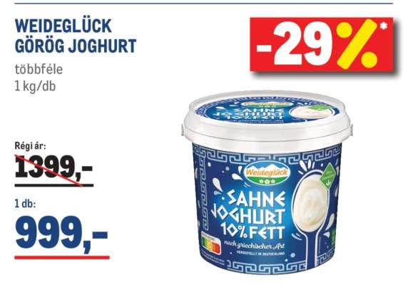 WEIDEGLÜCK GÖRÖG JOGHURT