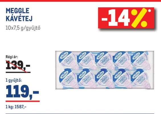MEGGLE KÁVÉTEJ