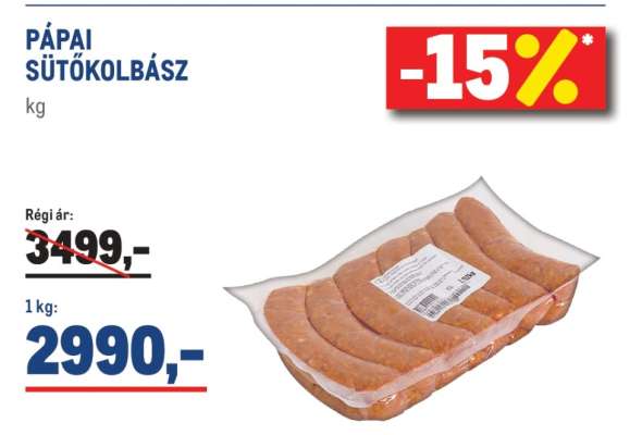 Pápai Sütőkolbász