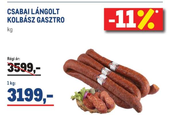 CSABAI LÁNGOLT KOLBÁSZ GASZTRO