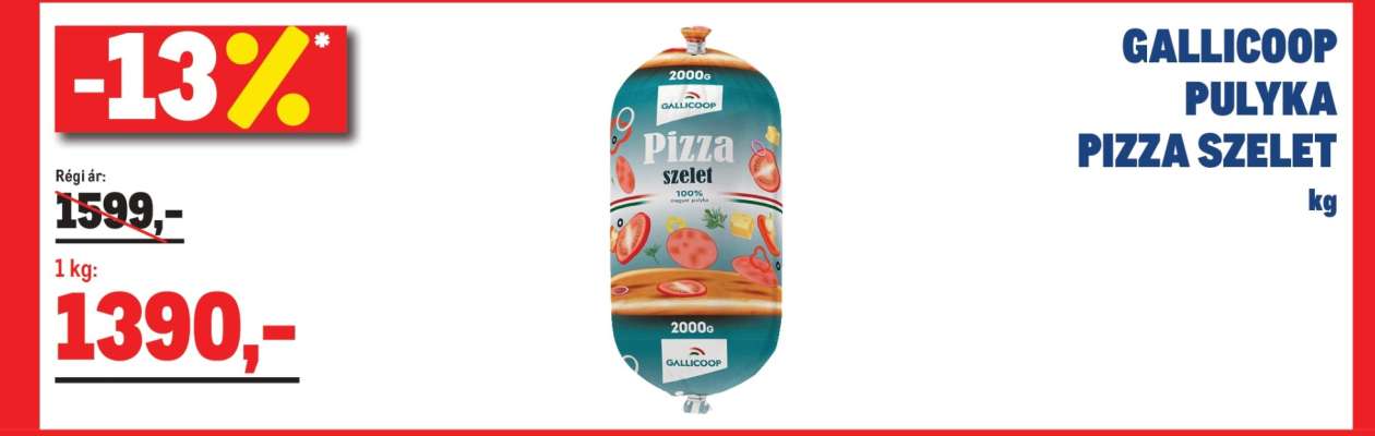 GALLICOOP PULYKA PIZZA SZELET