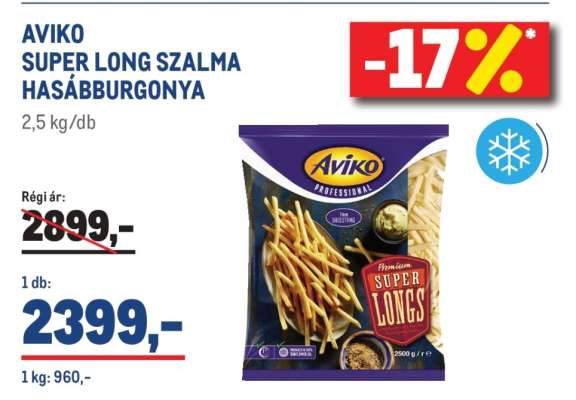 AVIKO SUPER LONG SZALMA HASÁBBURGONYA