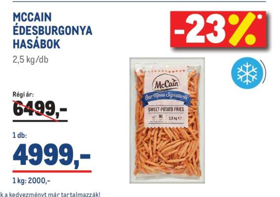MCCAIN ÉDESBURGONYA HASÁBOK