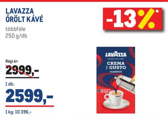 LAVAZZA Őrölt kávé