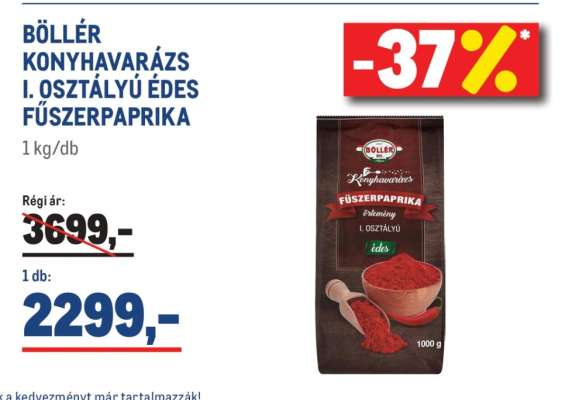 Böllér Konyhavarázs I. osztályú édes fűszerpaprika