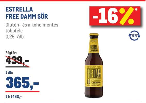 ESTRELLA FREE DAMM SÖR