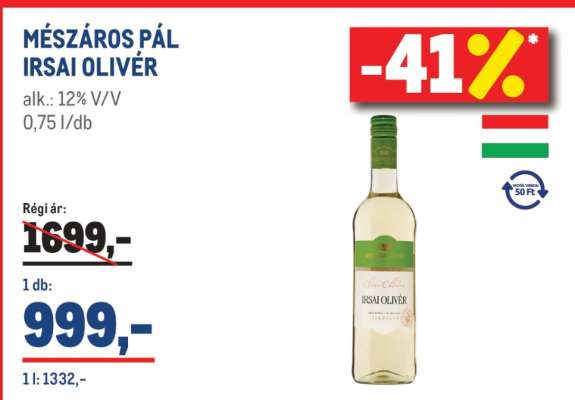 Mészáros Pál Irsai Olivér
