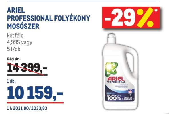 ARIEL PROFESSIONAL FOLYÉKONY MOSÓSZER