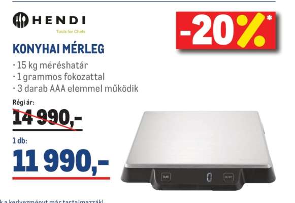 HENDI KONYHAI MÉRLEG