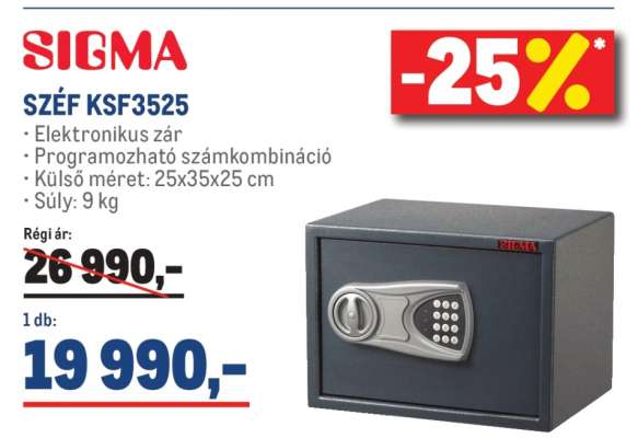 SIGMA SZÉF KSF3525