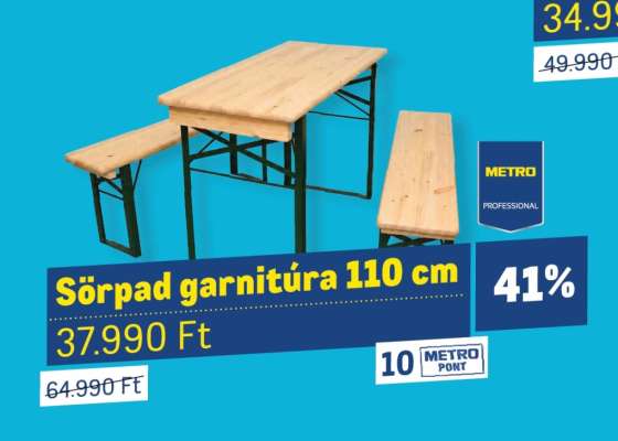 Sörpad garnitúra 110 cm