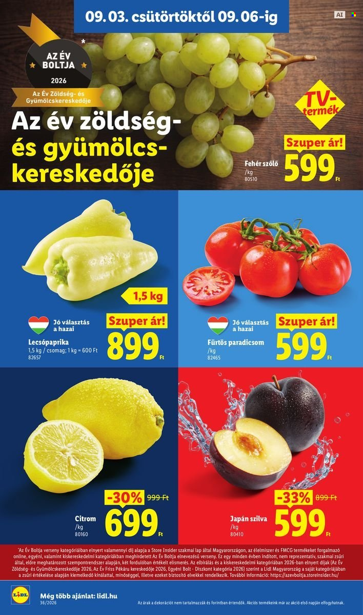 Lidl akciós újságok - 2026.09.03 - 2026.09.09. Oldal 2