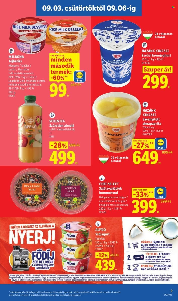 Lidl akciós újságok - 2026.09.03 - 2026.09.09. Oldal 9
