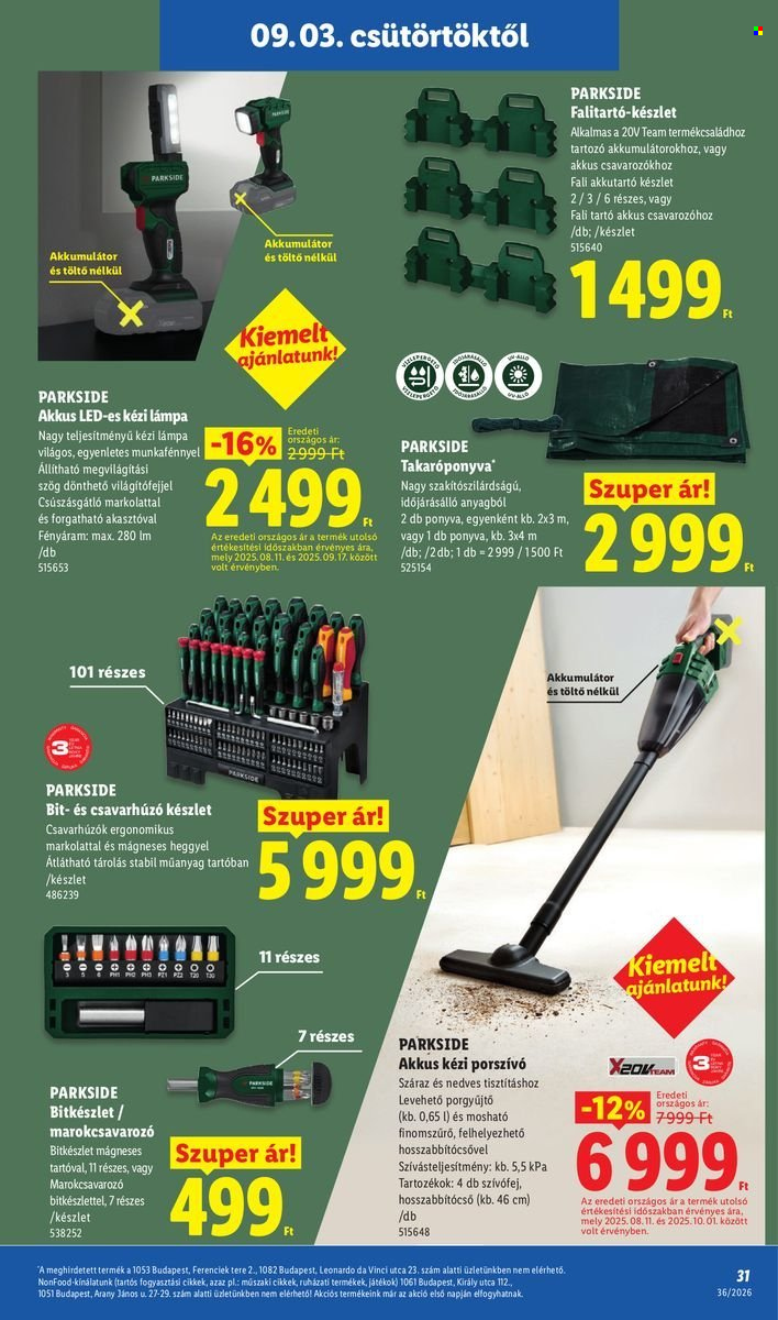 Lidl akciós újságok - 2026.09.03 - 2026.09.09. Oldal 31