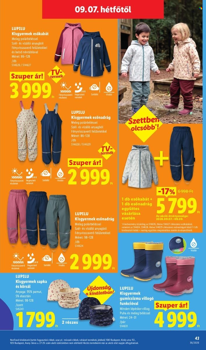 Lidl akciós újságok - 2026.09.03 - 2026.09.09. Oldal 43
