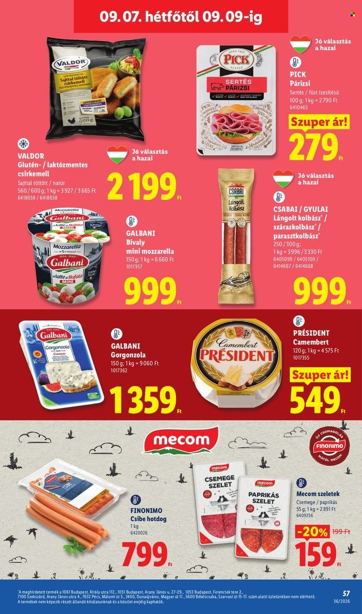 Lidl akciós újságok - 2026.09.03 - 2026.09.09. Oldal 57
