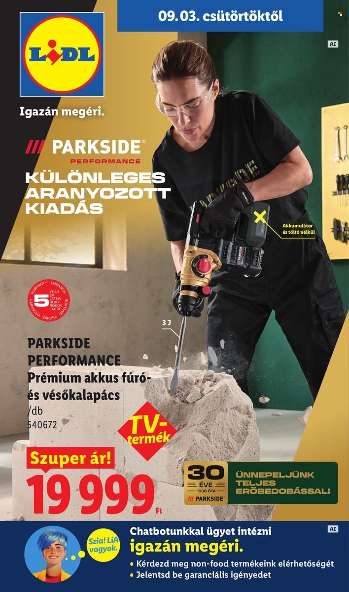 Lidl akciós újságok - 2026.09.03 - 2026.09.09. Oldal 1