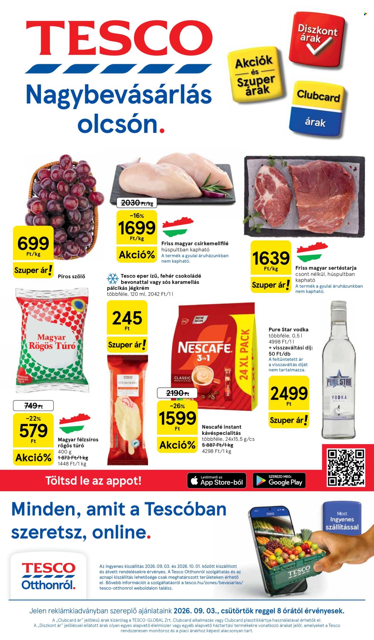 TESCO akciós újságok - 2026.09.03 - 2026.09.09. Oldal 1