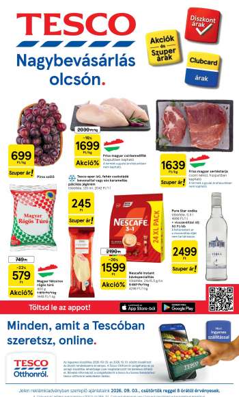Újság TESCO - 2026.09.03 - 2026.09.09.