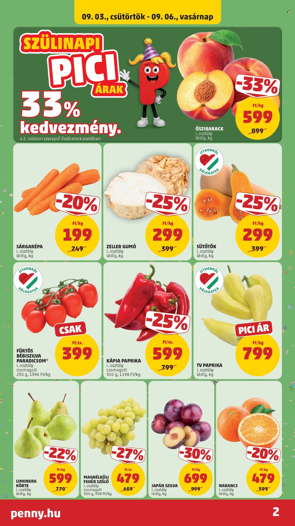 Penny Market akciós újságok - 2026.09.03 - 2026.09.09. Oldal 2