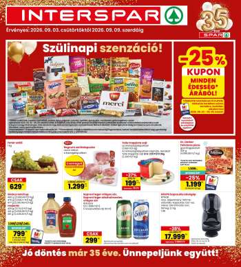 Újság INTERSPAR - 2026.09.03 - 2026.09.09.