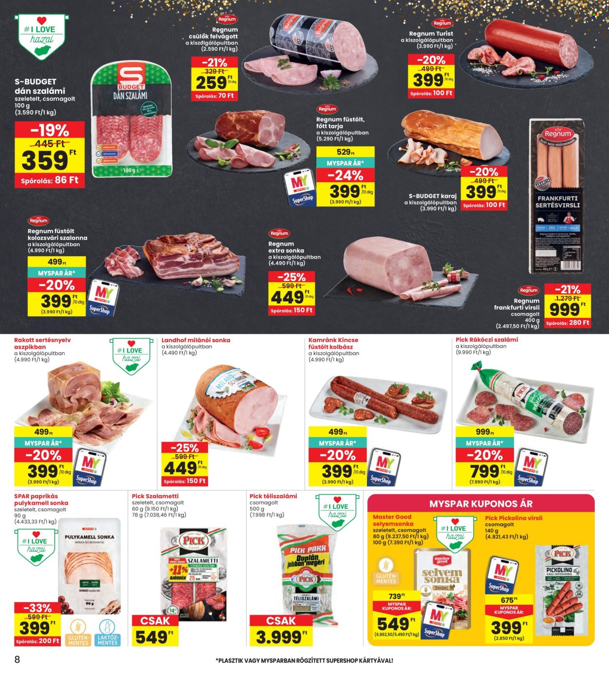 INTERSPAR akciós újságok - 2026.09.03 - 2026.09.09. Oldal 8
