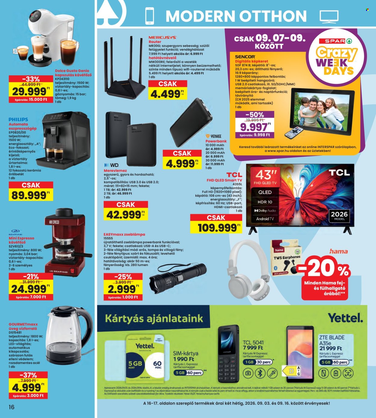 INTERSPAR akciós újságok - 2026.09.03 - 2026.09.09. Oldal 16