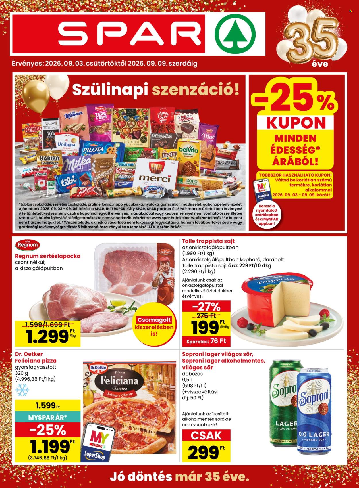 SPAR akciós újságok - 2026.09.03 - 2026.09.09. Oldal 1