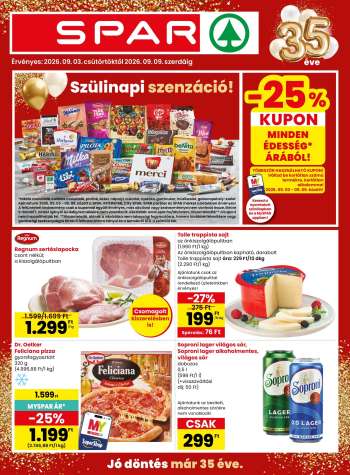 Újság SPAR - 2026.09.03 - 2026.09.09.