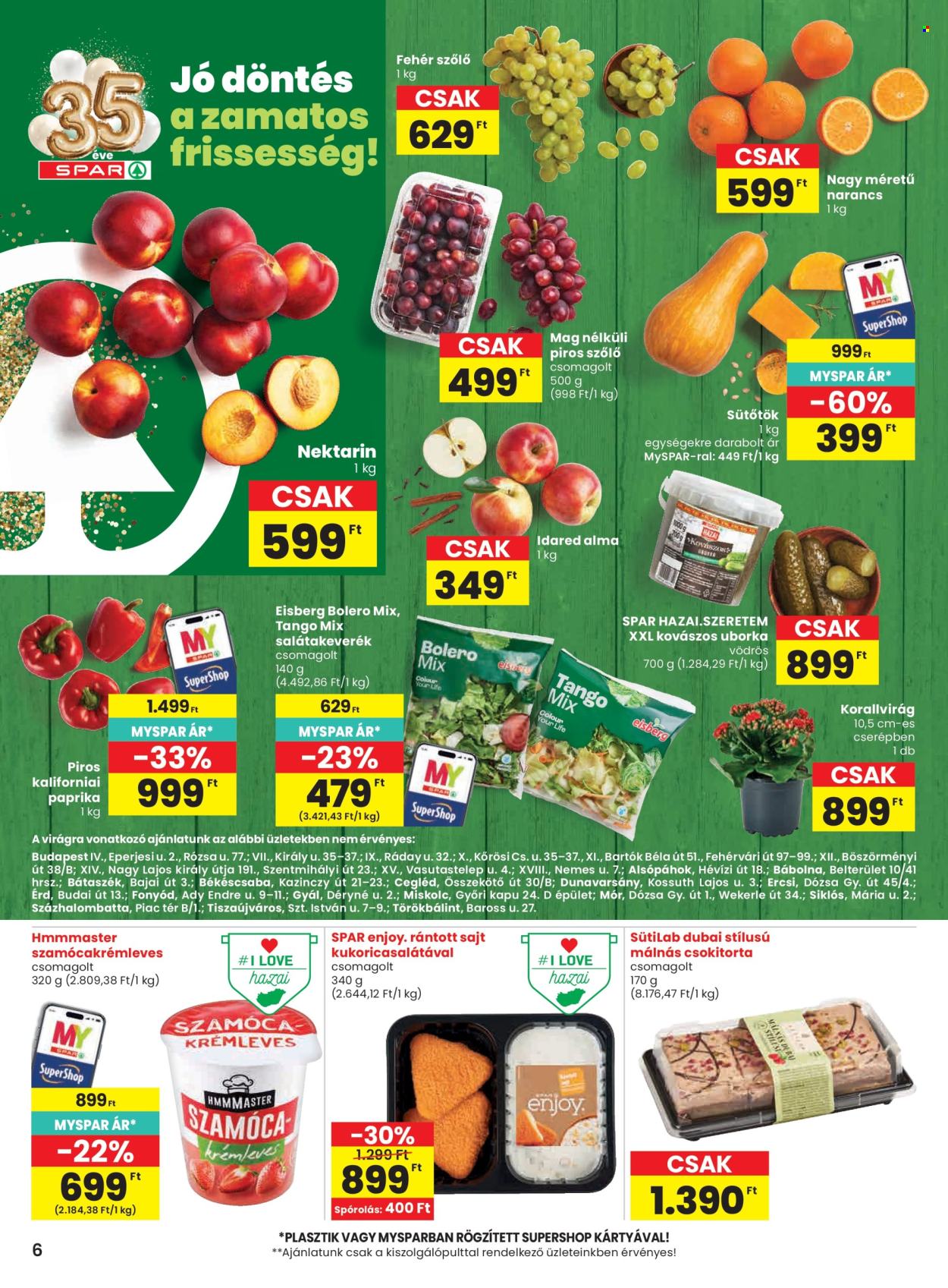 SPAR akciós újságok - 2026.09.03 - 2026.09.09. Oldal 6