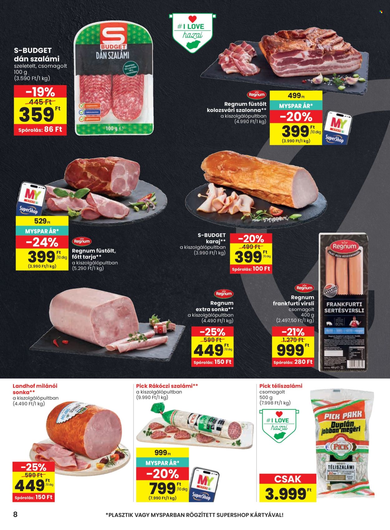 SPAR akciós újságok - 2026.09.03 - 2026.09.09. Oldal 8