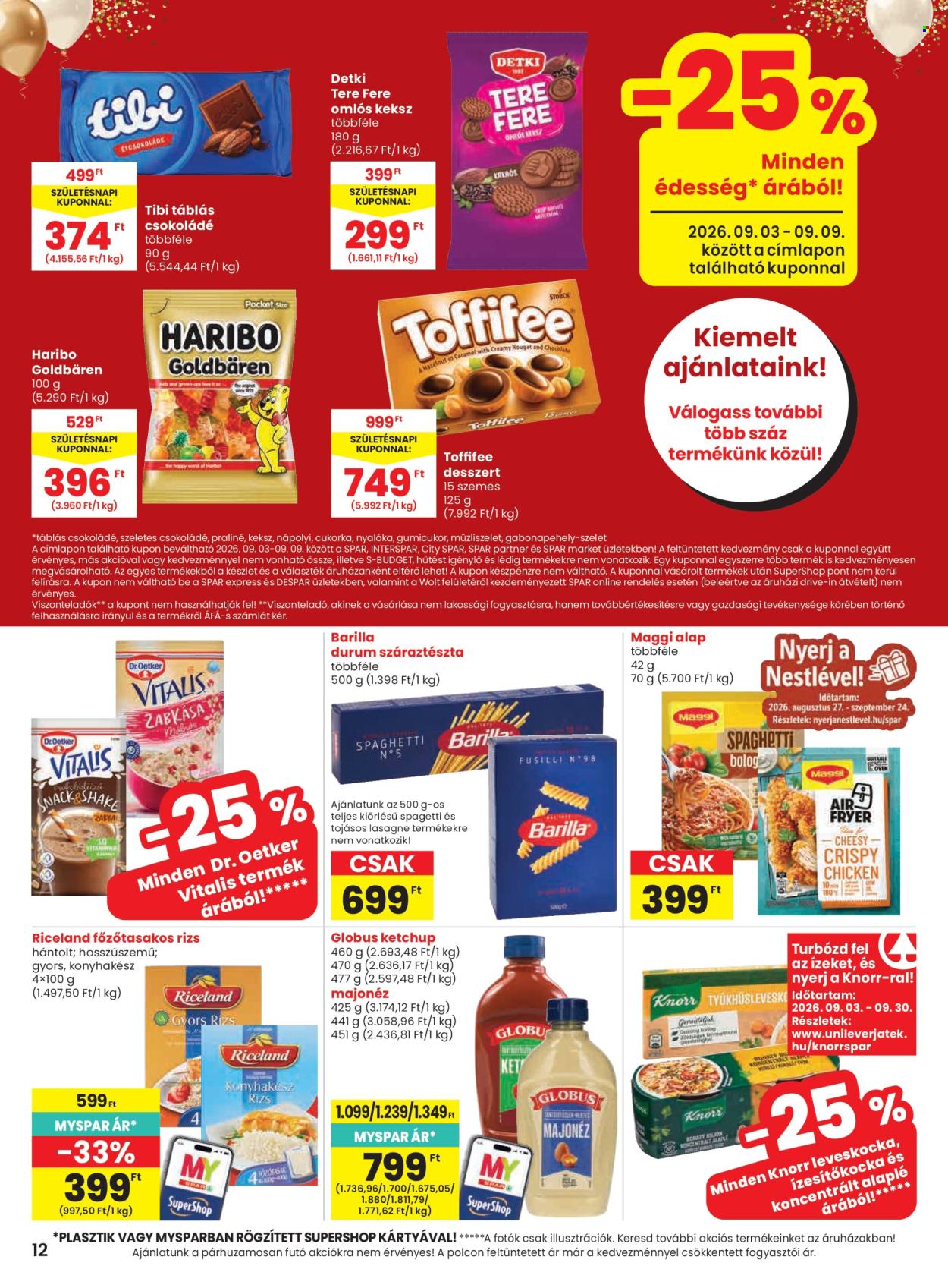 SPAR akciós újságok - 2026.09.03 - 2026.09.09. Oldal 12