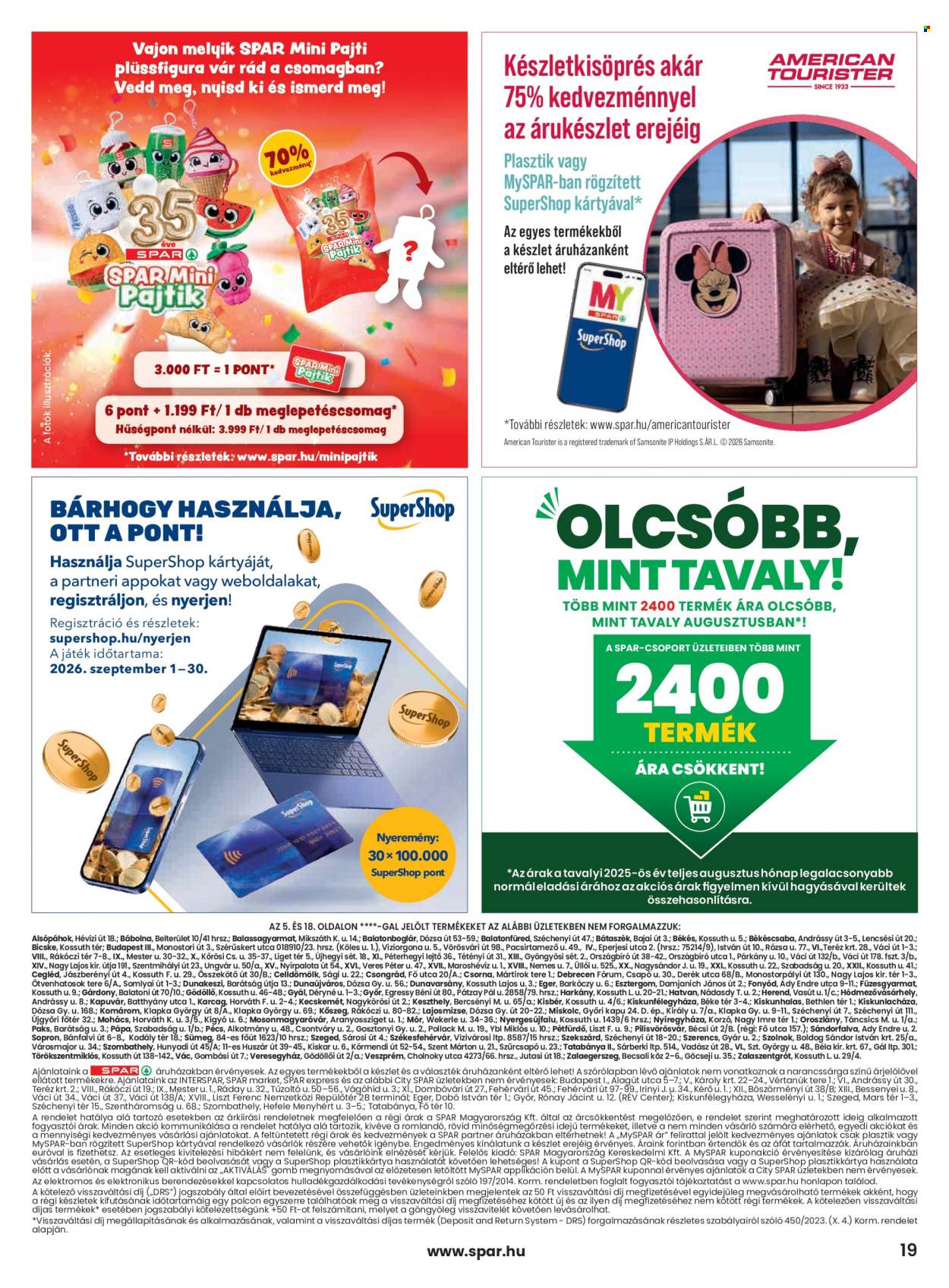 SPAR akciós újságok - 2026.09.03 - 2026.09.09. Oldal 19