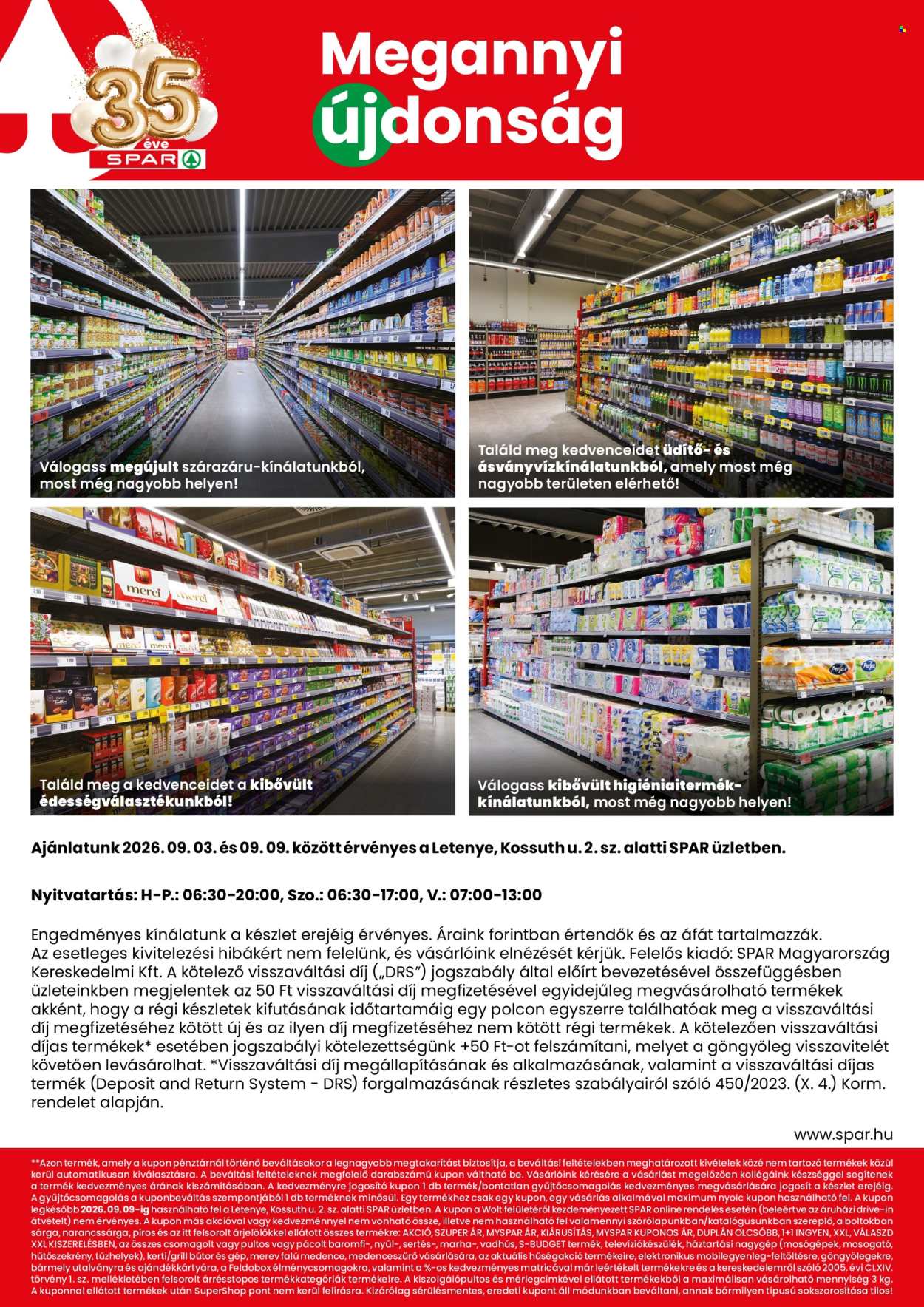 SPAR Szupermarket akciós újságok - 2026.09.03 - 2026.09.09. Oldal 2