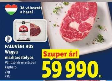 FALUVÉGI HÚS Wagyu marharostélyos