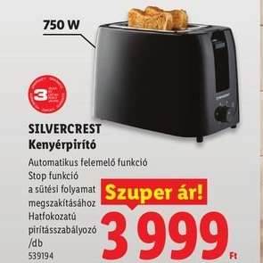 SILVERCREST Kenyérpirító