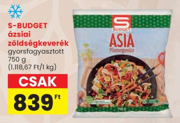 S-BUDGET ázsiai zöldségkeverék