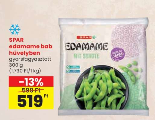 SPAR edamame bab hüvelyben