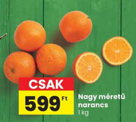 Nagy méretű narancs