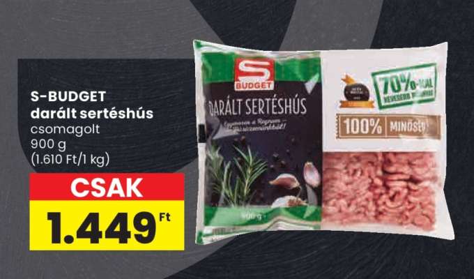 S-BUDGET darált sertéshús