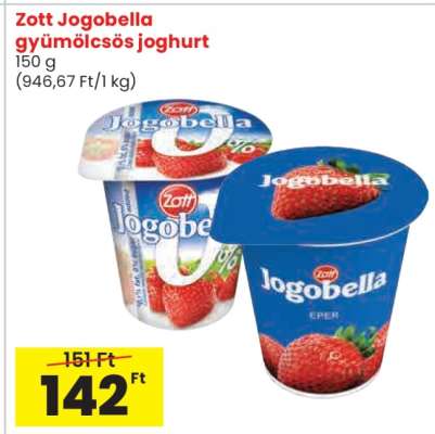 Zott Jogobella gyümölcsös joghurt