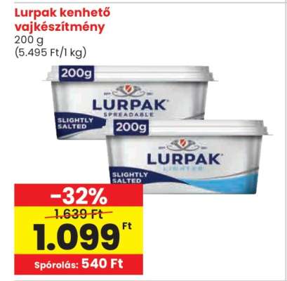 LURPAK Kenhető vajkészítmény