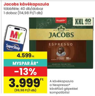 Jacobs kávékapszula