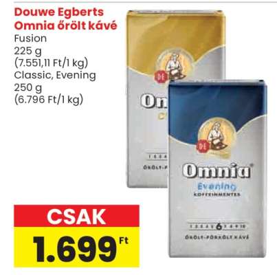 Douwe Egberts Omnia Őrölt Kávé