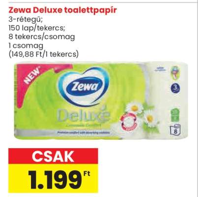 Zewa Deluxe toalettpapír