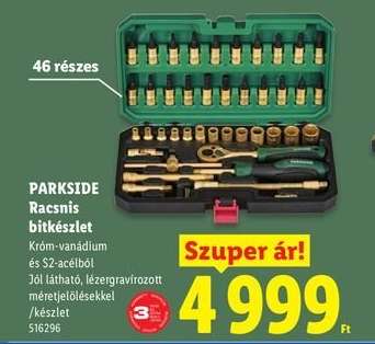 PARKSIDE Racsnis bitkészlet