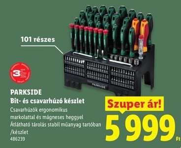 PARKSIDE Bit- és csavarhúzó készlet