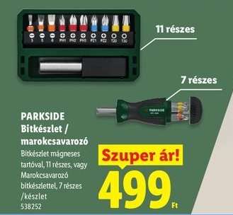 PARKSIDE Bitkészlet / marokcsavarozó