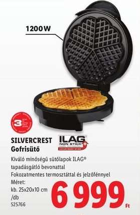 SILVERCREST Gofrisütő